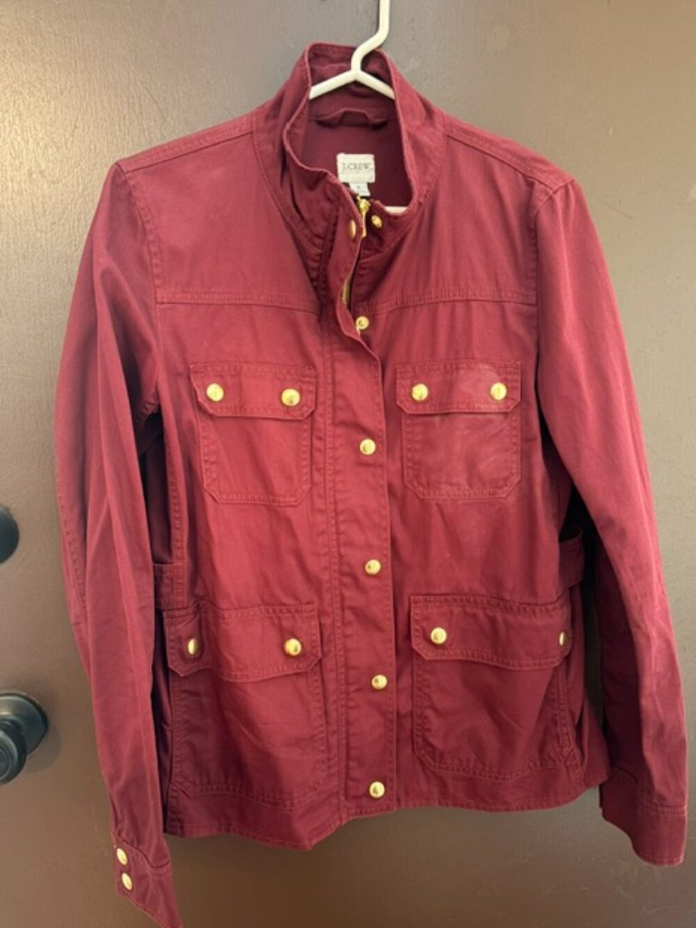 J.Crew Resin-Coated Twill Field Jacket